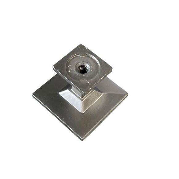 10 PK Brushed Nickel Square Cabinet Knob Modern Design Kitchen Bathroom - Picture 5 of 9